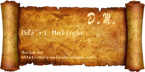 Dóri Melinda névjegykártya