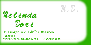 melinda dori business card